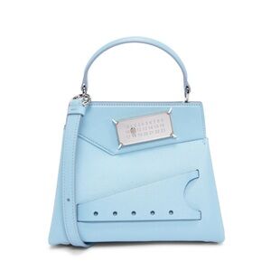 MAISON MARGIELA Pale Blue Calfskin Small Snatched Bag